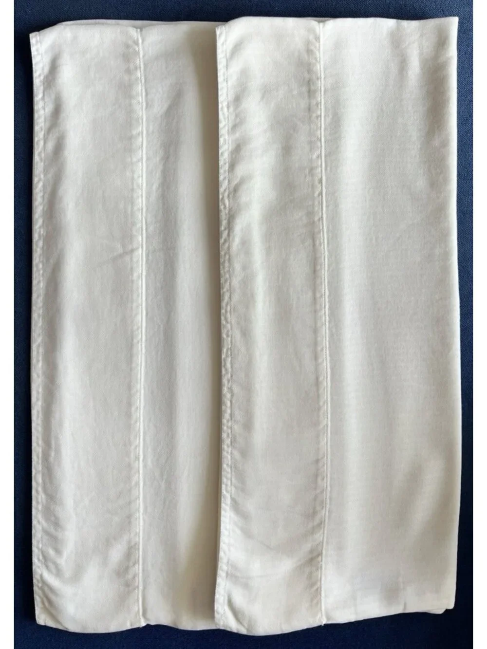 SFERRA Pillowcase PAIR Std IVORY Cream 100% Egyptian Cotton ITALY LUXURY Linens